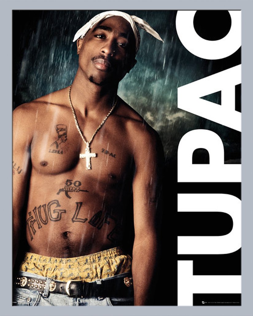 2Pac – Tupac Shakur Hip Hop Legend Music Poster 40 x 50 cm Mini